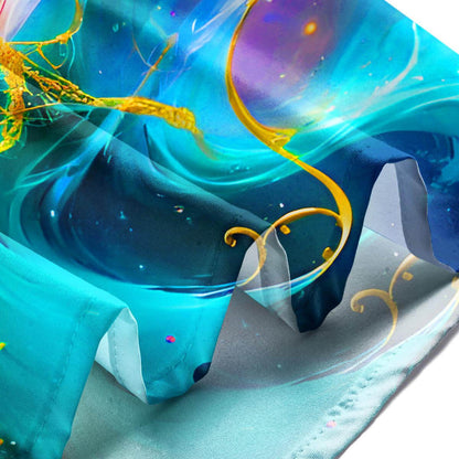 Molten Gold Fluid Art Men's Pocket Short Sleeve Shirts, available at: https://www.daltik.com/