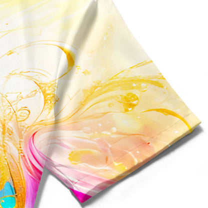 Molten Gold Fluid Art Men's Pocket Short Sleeve Shirts, available at: https://www.daltik.com/