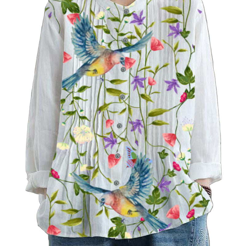 Organic-White-Linen-Shirt-Tunics-Women-Ramie- Blouse-https://daltik.com/