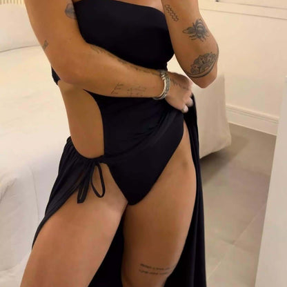 bandeau-side-slit-tie-bodysuit-dress-1-https://daltik.com/