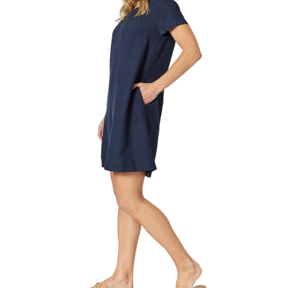 lino-stitch-dress-navy-1-https://daltik.com/