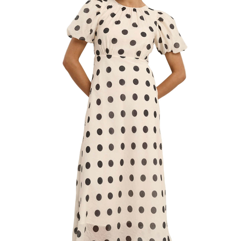 stage-cream-black-polka-dot-puff-sleeve-floaty-maxi-dress-1-www.daltik.com